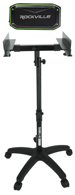 QuikLok Quik Lok QL-400 Adjustable Studio Locator Stand w/Castors/Tilt+Bluetooth Speaker 