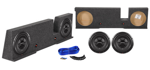 12" Rockford Fosgate Subwoofers+Sub Box For 04-08 Ford F150 Xcab or Super Crew