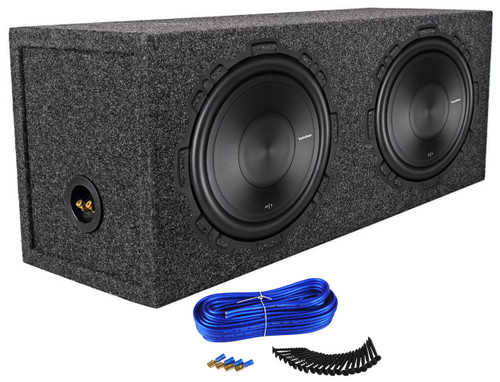 (2) Rockford Fosgate P1S4-10 10" 1000w 4 Ohm Subwoofers+Sealed Sub Box Enclosure