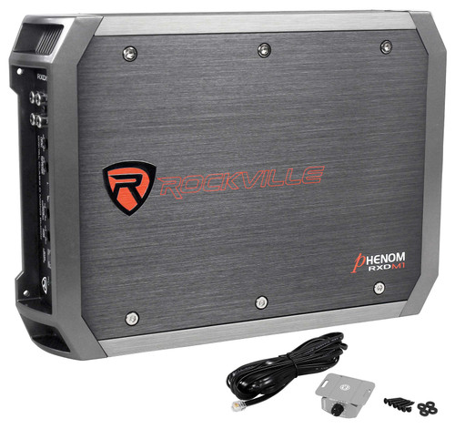 Rockville 1000w Mono Amplifier Amp For (1) Kicker 43CWR122 COMPR12 12" Subwoofer