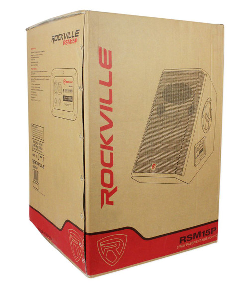 Rockville RSM15P 15" 1400 Watt 2Way Passive Stage Floor Monitor