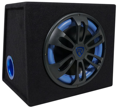 Rockville RVB12.1A 12 Inch 500W Active Powered Car Subwoofer+Sub Enclosure Box