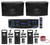 (2) Rockville 10" 3-Way 1200w Karaoke Speakers+Vocopro Amplifier Mixer+(3) Mics