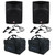 (2) Rockville RPG10 10" Powered 1200w DJ PA Speakers+Weather proof Carry Bags