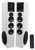 Tower Speaker Home Theater System w/Sub For Sony X800E Television TV-White