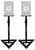 2 Rockville Adjustable Studio Monitor Speaker Stands For Focal ALPHA 65 Monitors