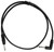 Rockville RNTR103R-B 3' 1/4" TRS Right Angle To 1/4" TRS Straight Cable