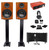 Focusrite Package: Interface+Studio Monitors+Condenser Mic+Headphones+36" Stands