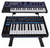 Rockville Dual Shelf Laptop+Controller Stand for Novation LAUNCHKEY 49 Keyboard