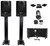 2 Rockville APM6B 6.5" 350 Studio Monitors+36" Stands+Pads+Headphones+Mic+Shield