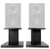Rockville 8‚Äù Black Studio Monitor Speaker Stands For Mackie XR824 Monitors
