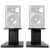 Rockville 8‚Äù Black Studio Monitor Speaker Stands For M-Audio AV42 Monitors