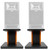 Rockville 8‚Äù Wood Studio Monitor Speaker Stands For JBL 705P Monitors