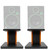 Rockville 8‚Äù Wood Studio Monitor Speaker Stands For Mackie CR4BT Monitors