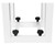 2 Totem Light Stands+Black+White Scrims For 2 American DJ INNO COLOR BEAM QUAD 7
