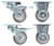 Rockville 3" Locking+Swivel Steel Caster Wheels For Turbosound iQ18B Subwoofer