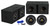 (2) Rockville W8K9D2 8" 2000 Watt Car Audio Subwoofers+Vented Sub Box Enclosure
