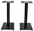 Black 21‚Äù Steel Bookshelf Speaker Stands For Polk Audio T15 Bookshelf Speakers