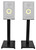 Pair 21‚Äù Black Steel Studio Monitor Speaker Stands For KRK ROKIT 4 G3 Monitors