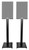 Pair Black 29" Steel Speaker Stands For Acoustic Audio PSS-52 Bookshelf Speakers