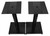 Pair Rockville 29" Black Steel Speaker Stands For Focal SOLO6 BE Monitors