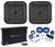 2 KICKER 46L7T102 10" 1000w L7T Subwoofers Solo-Baric Sub+Mono Amplifier+Amp Kit