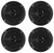 (4) Rockville MS40B Black 4" 200 Watt Marine Boat Speakers Compact and Powerful