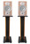 Pair 28" 2-Tone Speaker Stands For Polk Audio RTI A3 Bookshelf Speakers