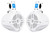 4) Rockville 6.5" White  Wakeboard Speakers+10" Subwoofer+Memphis 5-ch Amplifier