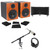 2) Rockville 5.25" 250w Active Studio Monitors+Mic+Headphones+Stand+Shield+Pads