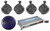 (4) Rockville 8" Wakeboard Speakers+12" Free Air Sub+Memphis 5-ch Amplifier