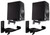 (2) Rockville RHSB8 Wall Mount Swivel Home Theater Bookshelf Speaker Brackets