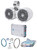 Rockford Fosgate PM2652B Dual 6.5" 340w Marine Wakeboard Speakers+Amplifier+Kit