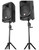 (2) JBL JRX212 1000 Watt 12" Passive DJ PA Speakers+(2) Crank-Up Speaker Stands