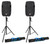 (2) Rockville SPGN108 10" Passive 800W DJ PA Speakers+Crank-Up Speaker Stands