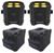 (2) Chauvet DJ Ezlink Par Q4 BT Wireless Rechargeable Bluetooth Wash Lights+Bags