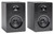 Pair Samson M50 5" Active Studio Monitors+Stands+Pads+Headphones+Mic+Shock Mount