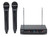 SAMSON Stage 212 Dual VHF Handheld Wireless Microphones w/ Q6 Mics+Free Speaker