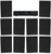 JBL 2-Channel Amplifier+(10) Slim Black Wall Speakers for Restaurant/Bar/Cafe
