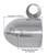 (2) Rockville MAC90S 8" 360° Degree Swivel Chrome Wakeboard Tower Speaker Pods