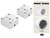 (2) Polk Audio 5.25" 360° Swivel White Aluminum Surface Mount Boat Speakers