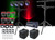 (4) Chauvet SlimPAR 64 RGBA DMX Par Wash Lights+Stand+Controller+Cables+Bags