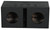 Rockville RQB65 Dual 6.5" Vented Subwoofer Enclosure Bedlined Sub Box 1.0 Cu