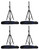 4 Rockville DJ PA Tripod Speaker Stands+Bags, Hydraulic Air Auto Lift RVSS4AB