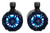 2 Rockville WB65KLED Black 6.5" LED Marine Wakeboard Swivel Tower Speakers+Radio