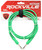 2 Rockville RCTR106G Green 6' 1/4'' TRS to 1/4'' TRS Cable 100% Copper