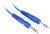 10 Rockville RCTR103BL Blue 3' 1/4'' TRS to 1/4'' TRS Cable 100% Copper