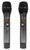Rockville RWM65U Dual UHF 15 Channel Metal Handheld Wireless Mic System