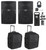 (2) Peavey PVx12 12” 800 Watt DJ PA Speakers+Rolling Travel Bags+Mic+Headphones
