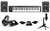 M-Audio Keystation 61 III Keyboard Controller+Mic+Headphones+Interface+Monitors